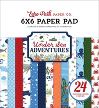Echo Park Double-Sided Paper Pad 6&quot;X6&quot; 24/Pkg-Under Sea Adventures - $18.13