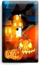 Halloween Scary Ghost Pumpkins Single Light Switch Wall Plate Cover Decoration - £8.21 GBP