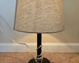 Howin 17 in. Black Stick Table Touch Lamp w/Charging Outlet HX-T2360 Gra... - $14.24