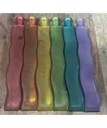Ikea 1990’s Skamt Frosted Glass Vases Wavy Squiggle Made In Poland Lot Of 6 - $40.00