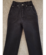 Vintage Roper Bareback Jeans USA Western 80s 90s High Rise Mom Black Siz... - £35.25 GBP