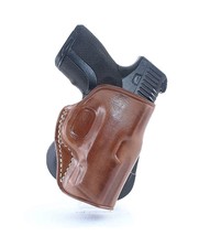 Fits Smith&amp;Wesson M&amp;P Shield Leather Paddle Holster Open Top #1131# RH - £38.37 GBP