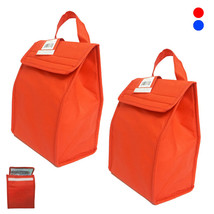 2 Pc Tote Insulated Lunch Bag Hot Cold Food Box Cooler Picnic Office Tra... - $17.99