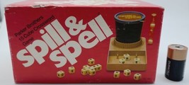 Vintage 1972 Spill &amp; Spell by Parker Brothers 15 Cube Crossword Game - C... - £11.96 GBP