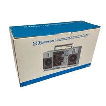 Emerson AM FM Stereo Radio Dual Cassette Player Boombox CTR949 New Original Box - £275.09 GBP