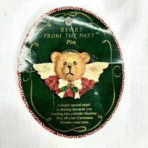 Vintage Russ Berrie &amp; Co Bears From The Past ANGEL Pin Brooch Teddy Bear - £7.73 GBP