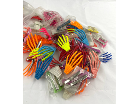120 PC Skeleton Hand Bone Hair Clips Colorful Assortment Mixed Lot Hallo... - £25.24 GBP