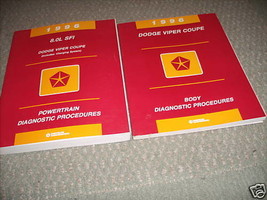 1996 Dodge Viper Coupe Body Powertrain Diagnostics Procedures Manual Set Oem - $67.99