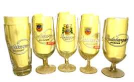 5 Radeberger Dresden Radeberg Pilsner &amp; Export East German Beer Glasses - $29.95