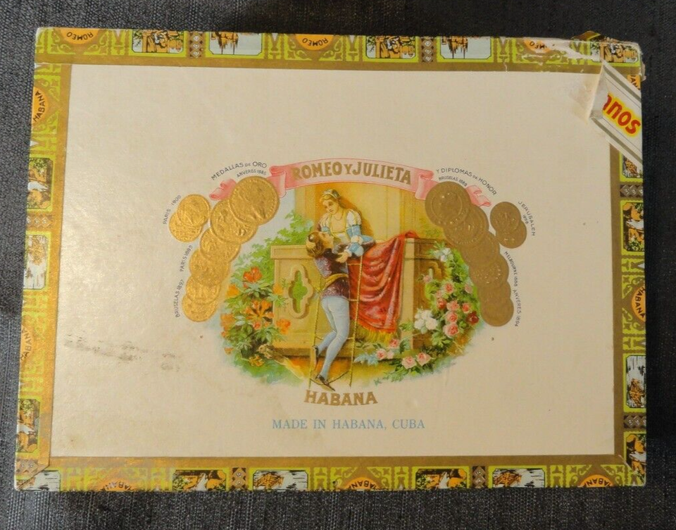 ROME0 Y JULIETA CEDAR CIGAR EMPTY BOX 6&quot;X8&quot; BOX ONLY - $20.19