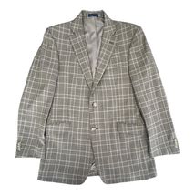 Paul Fredrick Blazer Mens 40L Tan Plaid Wool Sport Coat Classic Lined Ja... - $51.29