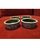 Set Of 4 Miniature Dishes Bowls Beaumont Brother Pottery 1994 Blue Grey... - $29.67