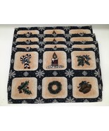 Set of 2 Woven Christmas Placemats 19x11.5 Holiday Table Decor Snowflake... - $272.90 MXN