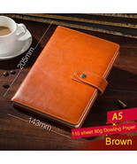 Brown PU Leather Lined Paper Diary Journal Business Notebook for Man and... - £17.87 GBP