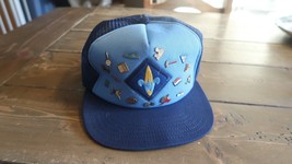 VTG Webelos Cub Boy Scouts Blue Trucker Hat and PINS - $13.85