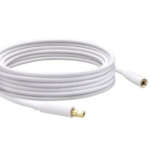 RadioShack 25-Ft. (7.62M) Video Hookup Coax Cable - White -Screw On F-Connectors - £9.33 GBP