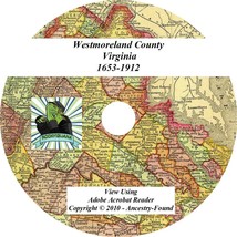 1912 History Genealogy Westmoreland County Virginia Va - £4.61 GBP