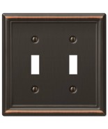 Creative Accents Double Toggle Steel Wallplate in Aged Bronze 9LAZ102 - $8.90