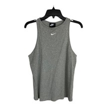 Nike Womens Shirt Adult Size Large Tight Fit Gray Tank Running Shirt NEW - £22.27 GBP