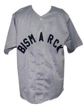 Bismarck Churchills Retro Baseball Jersey 1935 Button Down Grey Any Size image 1