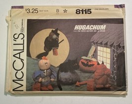 McCalls 8115 Hugachum Halloween Witch Cat Devil Superchum Vtg 1982 Pattern Uncut - £9.25 GBP