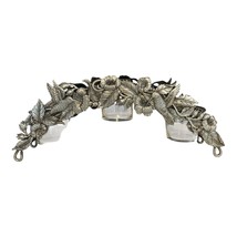 Vintage Spoontiques Hummingbird & Floral Candle Holder Centerpiece – Triple Voti - $822.53 MXN
