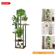 Space-Saving 5-Tier Metal Plant Rack - Perfect for Living Room &amp; Balcony... - $84.10