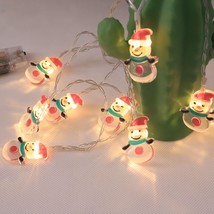 Room Christmas Battery LED Snowman Light String - £9.67 GBP+
