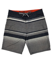 Mossimo Supply Men Size 34 (Measure 34x11) Gray Striped Board Shorts - £7.89 GBP
