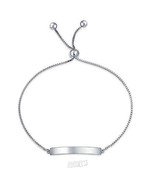 Personalized Adjustable Name Bracelet Silver &quot;Alycia&quot; Engraved Bling Jew... - $42.74