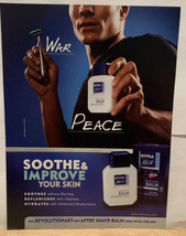 2001 Nivea Men After Shave Balm Soothe &amp; Improve Your Skin Magazine Prin... - $4.94