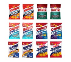 2x David Jumbo Sunflower Seed Bags Variety Flavor 5.25oz Mix &amp; Match Fla... - £13.15 GBP