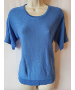 Eileen Fisher XS Top – Blue, Tencel, Relaxed Fit - $950.18 MXN