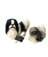 Japanese Chin Canine Kingdom &amp; Lhasa Apso Life&#39;s Addictions Figurines Vi... - £23.19 GBP