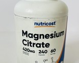 Nutricost Magnesium Citrate 420mg, 60 Servings, 240 Veggie Caps - Exp 11... - $18.71