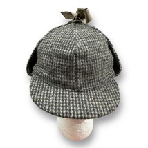 Vintage Sherlock Auto Hat Tweed 100% Wool 7 1/4 Hand Made in Scotland Qu... - £27.60 GBP