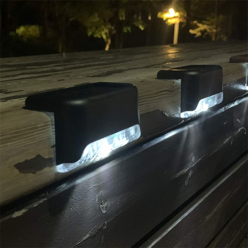 4/8/16/32 PCS Solar LED Stairs Lights Outdoor Waterproof Powered Deck Lamp Fence - £48.11 GBP
