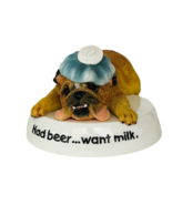 English Bulldog figurine puppy dog vtg anthropomorphic Westland Zelda Be... - £29.72 GBP