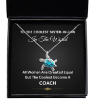 Coach Sister-in-Law Necklace Gifts - Turtle Pendant Jewelry Present From  - £40.05 GBP