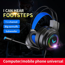 Gaming Headset PC USB 3.5mm Wired For XBOX / PS4 Headsets 7.1  Surround Sound - £33.71 GBP