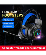 Gaming Headset PC USB 3.5mm Wired For XBOX / PS4 Headsets 7.1  Surround ... - £33.10 GBP