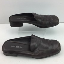 Aerosoles Womens Dark Chocolate Brown Slip On Slides Shoes US 9.5 EU 7.5 - £19.97 GBP