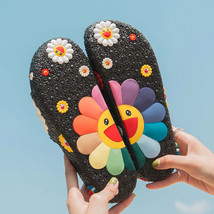 Women Summer Slippers Cute flower Smiling Platform Flops Ladies Soft Slides Beac - £56.33 GBP