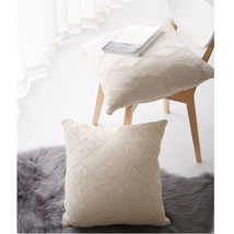 20x20in Cotton Fabric Throw Pillow Cover Sofa Bed Cushion Covers Case Decorative - £18.37 GBP
