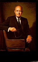 POSTCARD- President Eisenhower Portrait - J. Anthony Wills BK44 - £3.10 GBP