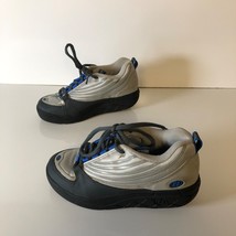 Heelys Rage 7012 Charcoal Silver Blue Skate Shoes Size 6.5 Vintage - £30.82 GBP