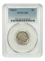 1924-S 5c PCGS Good-06 - $78.57