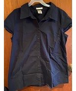 Pre Owned Black Old Navy Materity Button Down Sleeveless Stretch top  La... - $10.92 CAD