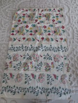 Original Vintage RED GREEN COFFEE MOTIF Cotton CLOSED FEEDSACK #9 - 21&quot; ... - $545.70 MXN
