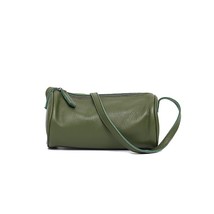 SC Leather Pillow Handbag For Women Barrel Shape Crossbody Bag Ladies Co... - £45.88 GBP